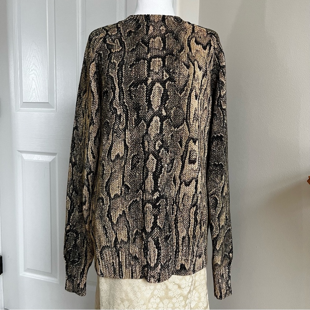 Dries Van Noten Python Snake Print Tanna Cotton K… - image 3